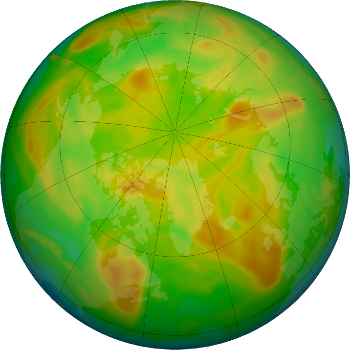 Arctic ozone map for 04 June 2019